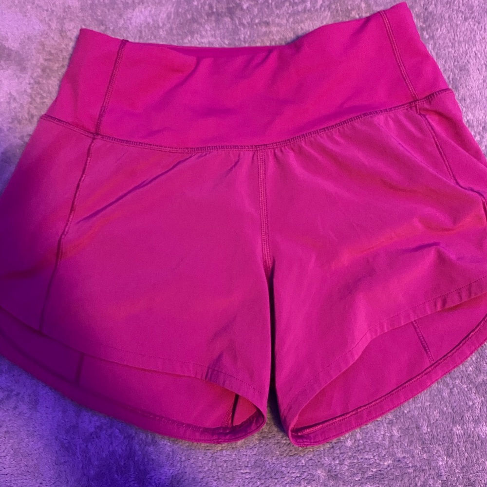 Lululemon Ripened Raspberry 4’ Shorts